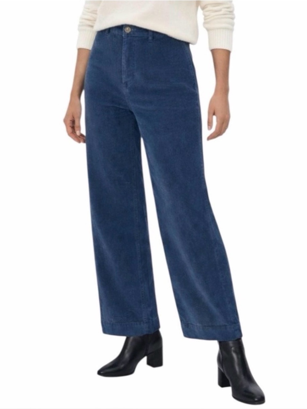 Everlane Courderoy Wide Leg Pants Size 4 Blue Retro Eclectic Dopamine